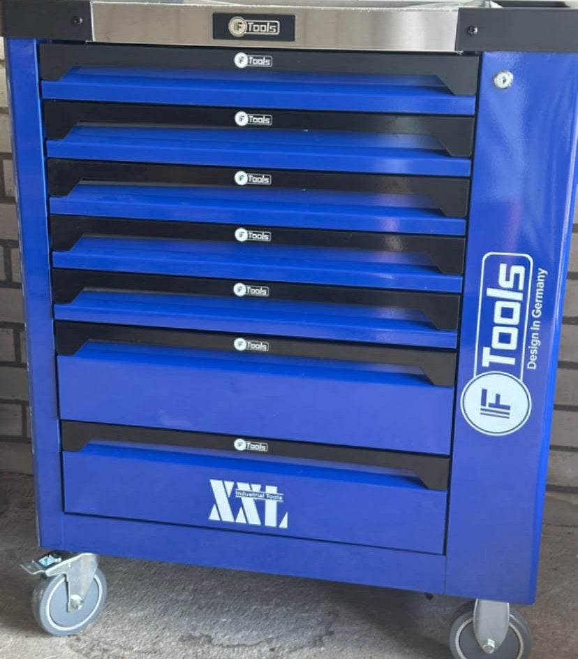 F-Tools Gereedschapswagen 7 Lades Vol - RVS Blad & Zijdeur, Ophalen, Zo goed als nieuw