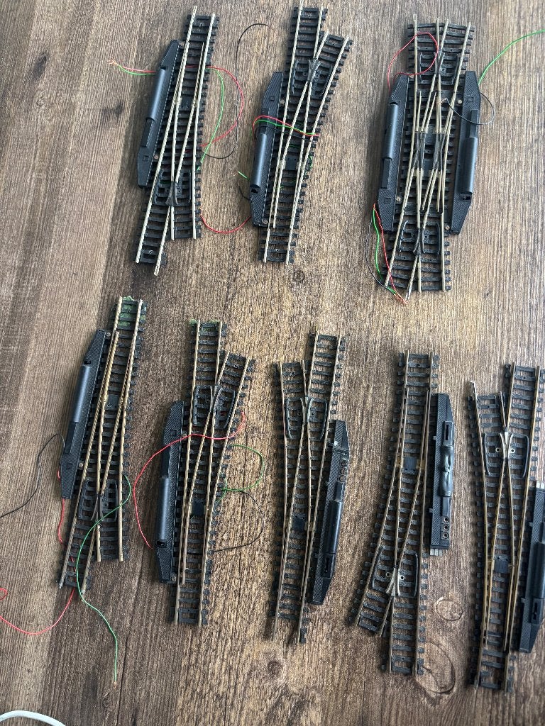 Roco H0 – 8 elektrische wissels, Hobby en Vrije tijd, Gebruikt, Gelijkstroom, Rails, Ophalen of Verzenden