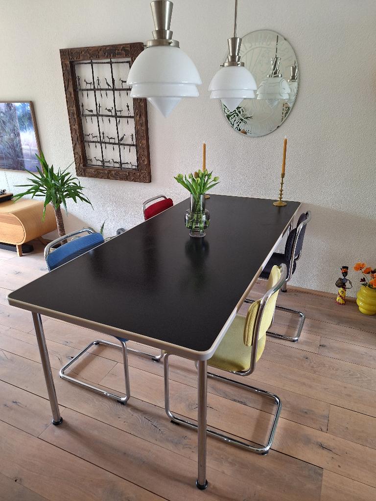 Gispen tafel 515 in zeer goede staat 200x90 cm, Huis en Inrichting, Tafels | Eettafels, Ophalen, Overige materialen, 200 cm of meer