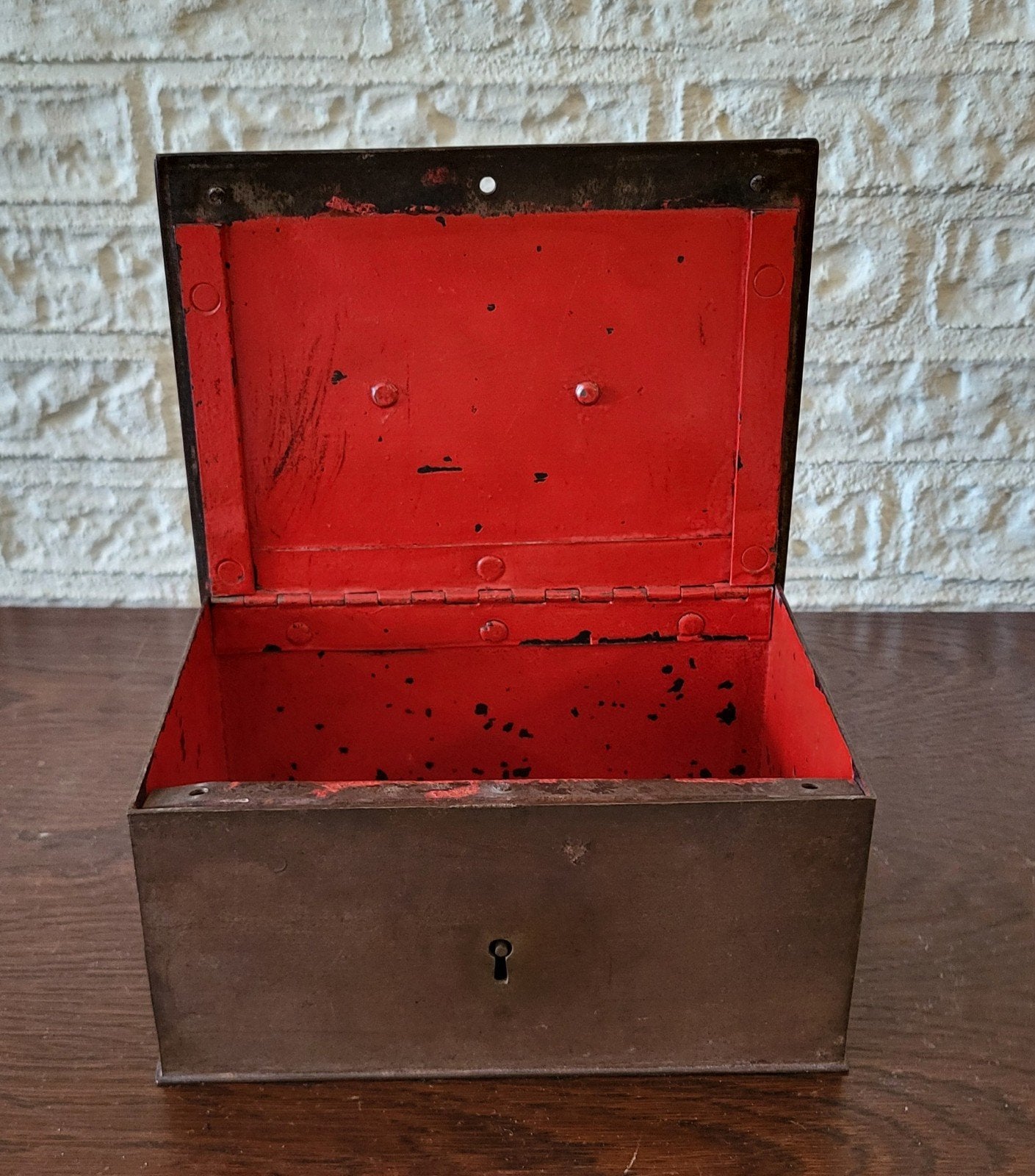 Antiek Beaumont geldkistje, Huis en Inrichting, Ophalen, Minder dan 50 cm
