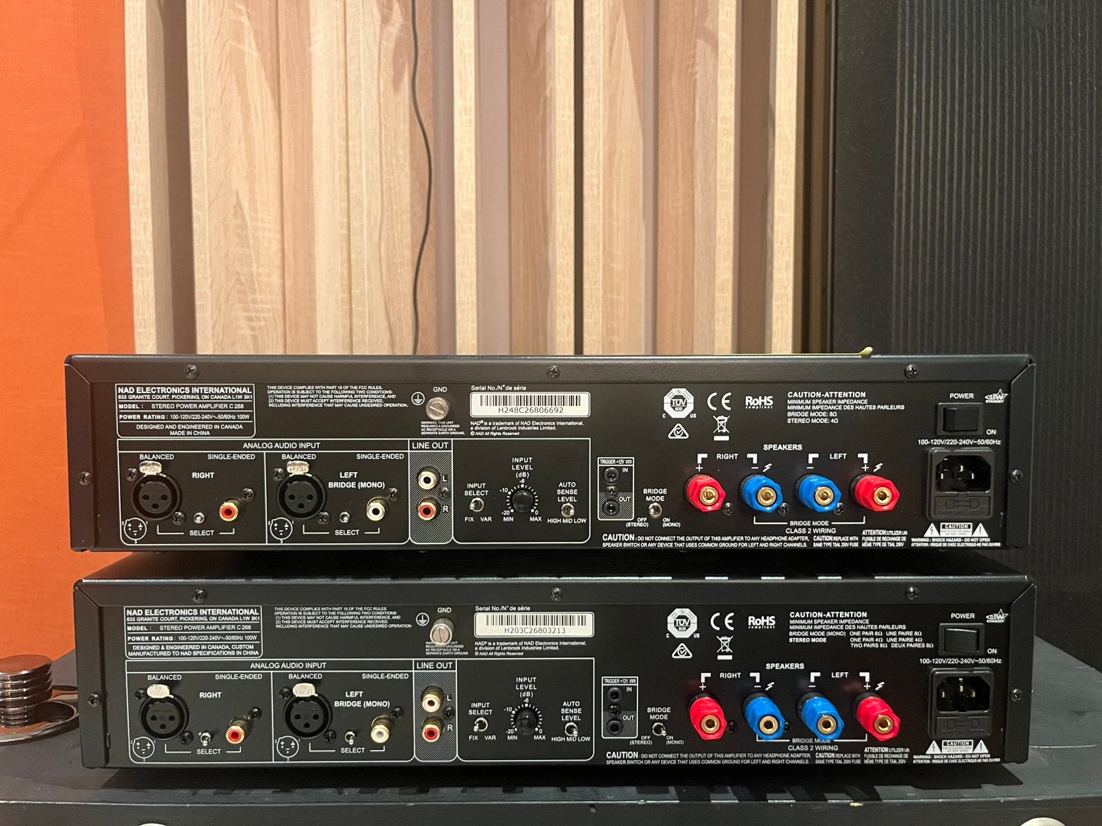 Set NAD C 268 Perfect voor Bridge Mode (Monoblokken), Ophalen of Verzenden, Audio