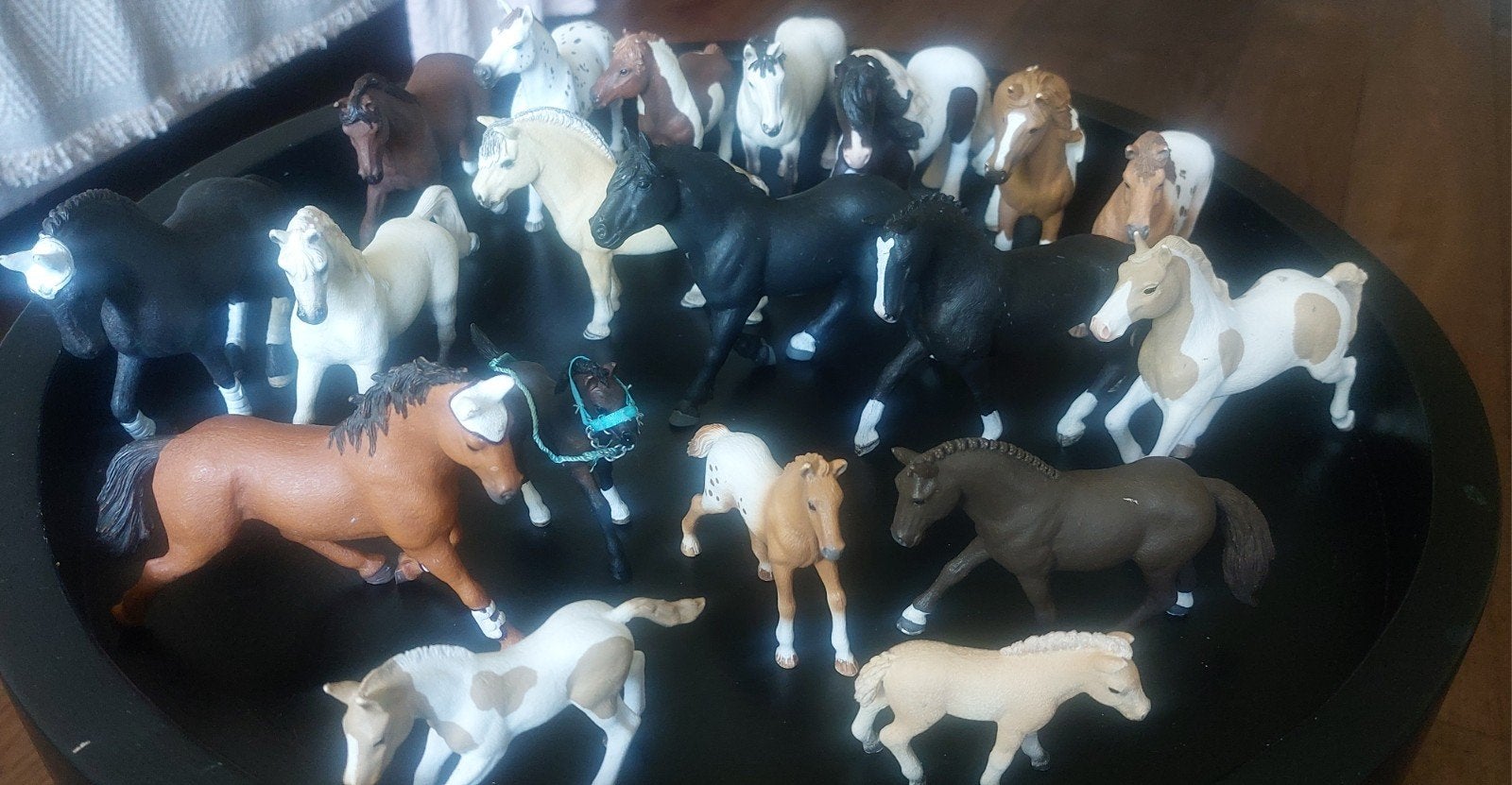 Grote Schleich paarden verzameling, veulens en accessoires, Ophalen of Verzenden, Zo goed als nieuw