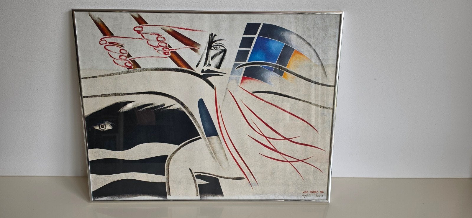 Exclusieve Zeefdruk Jan van Eden (1995) - "The Conqueror", Ophalen of Verzenden, Zeefdruk, Genummerd, 1950 - 1999