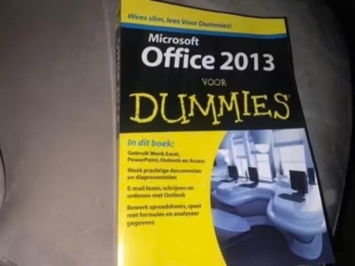 office 2013 dummies, Verzenden, Zo goed als nieuw, Internet of Webdesign