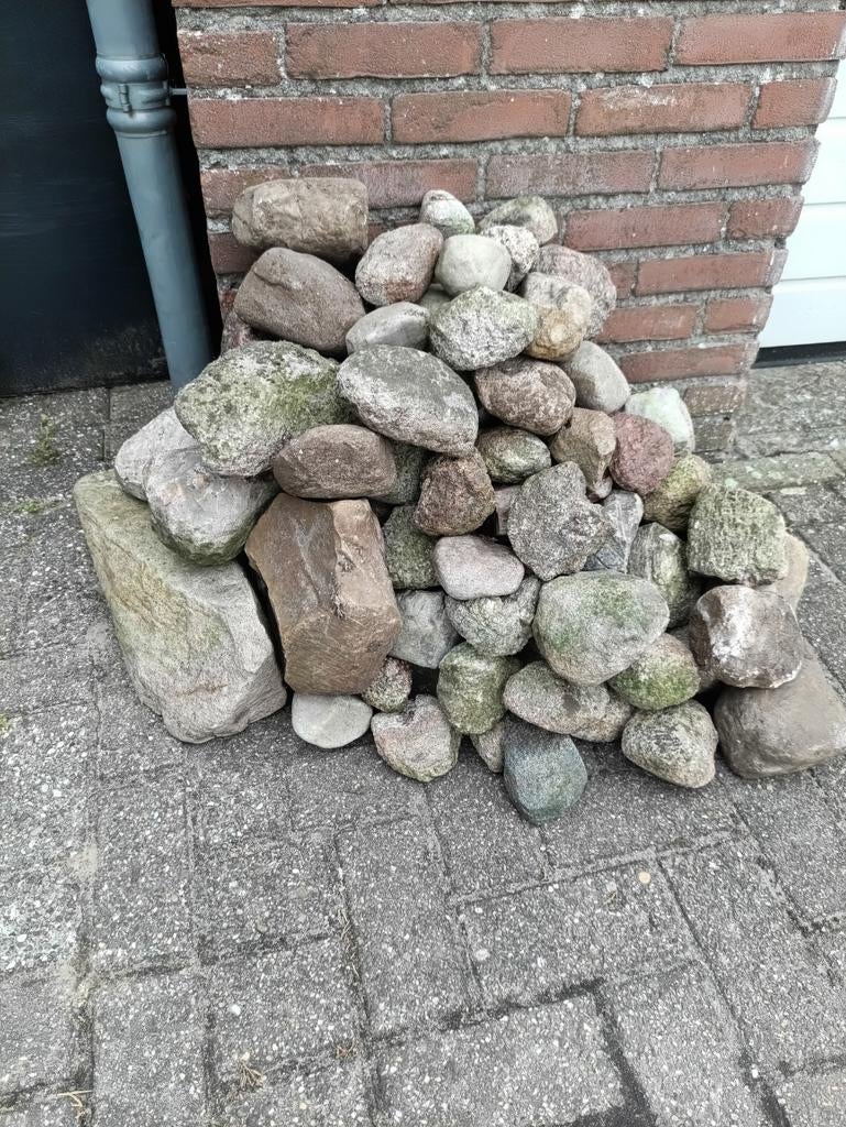 Diverse natuurstenen rotsen en keien voor tuin of decoratie, Tuin en Terras, Overige materialen, Gebruikt, Ophalen of Verzenden