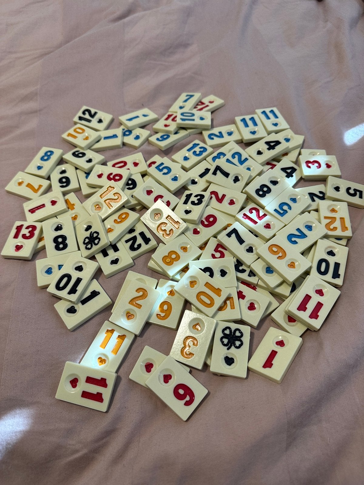 Okey taslari, Rummy Stenen - Losse verkoop, Drie of vier spelers, Ophalen of Verzenden, Nieuw