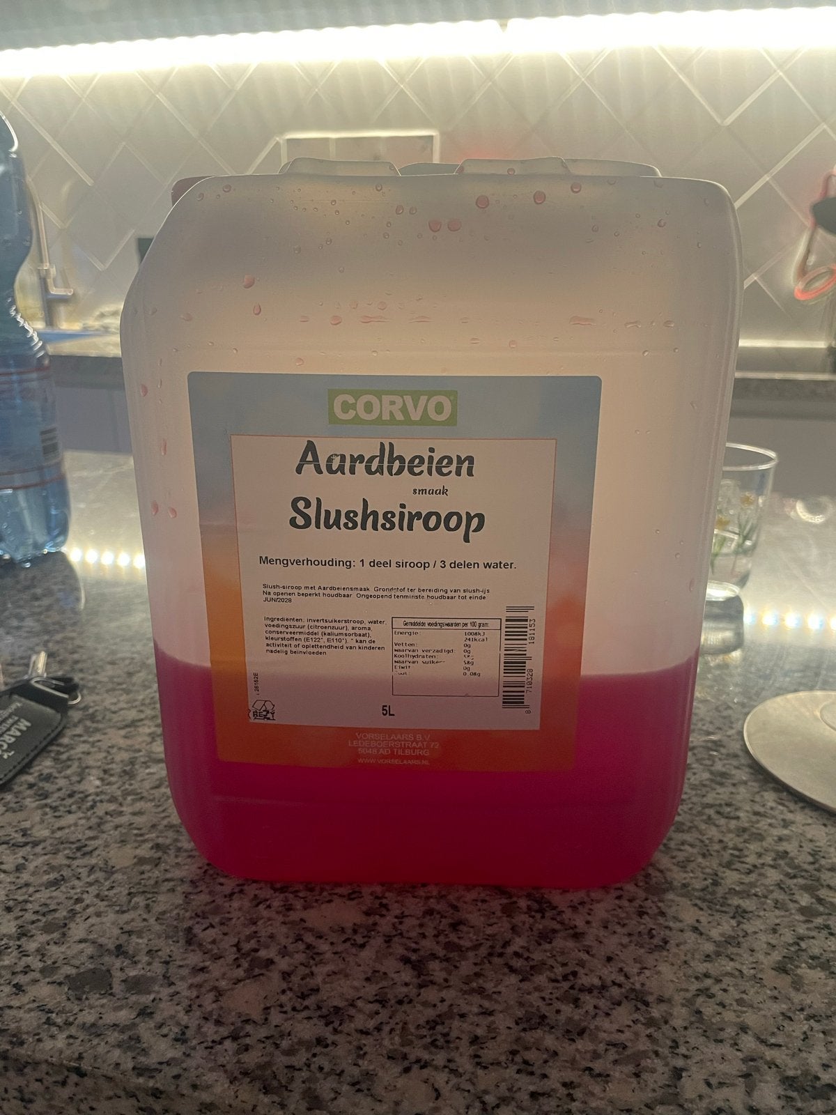 CORVO Aardbeien Slushsiroop 5L, Ophalen