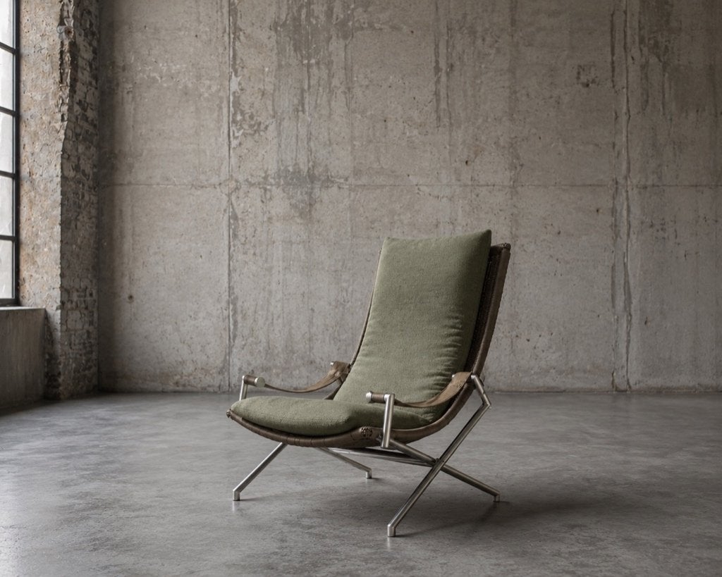 Gerard van de Berg Rohé Noordwolde fauteuil vintage, Ophalen, Gebruikt, 75 tot 100 cm, 50 tot 75 cm