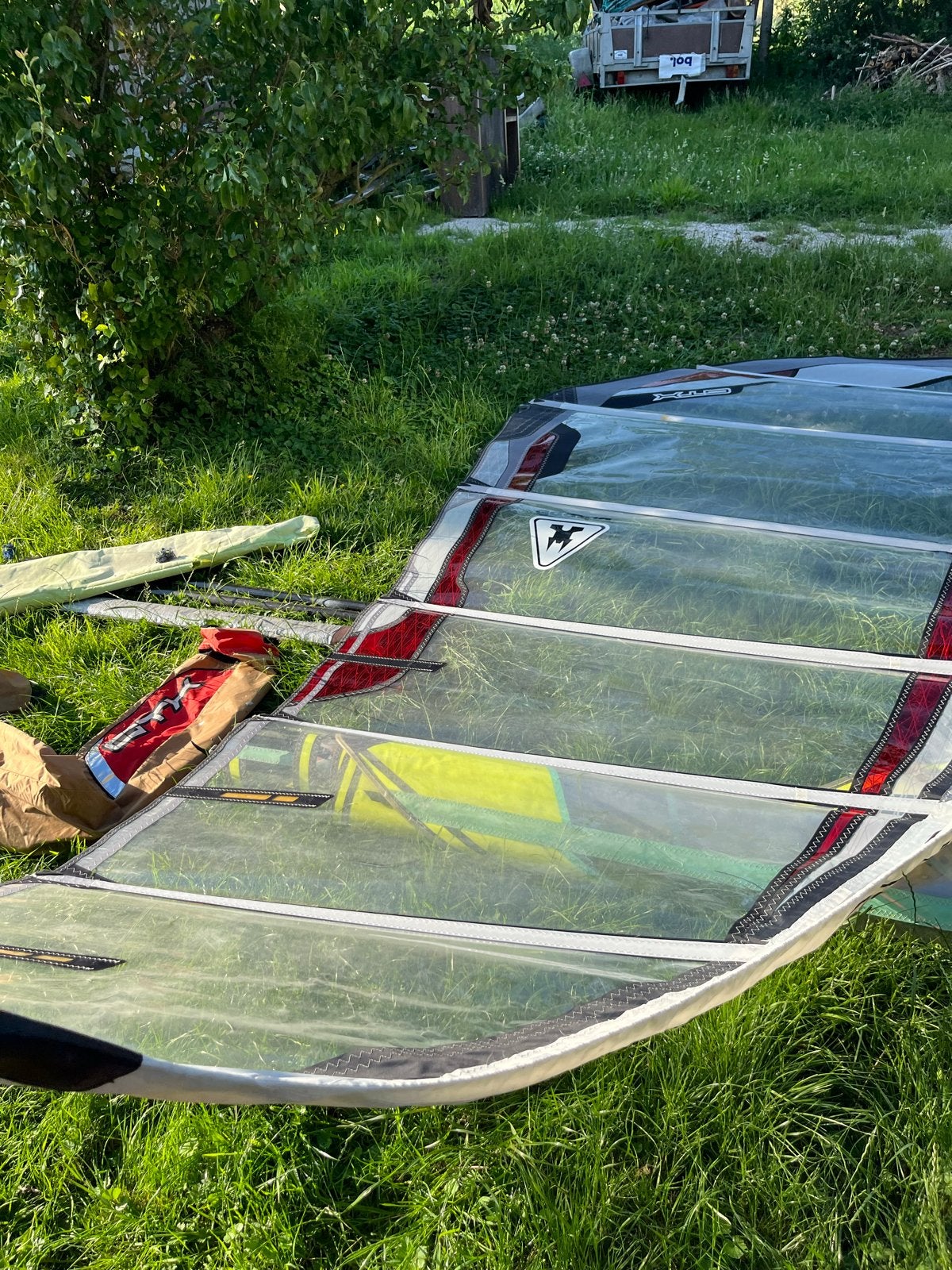 Gaastra GTX 6.5 m² windsurfzeil met draagtas, Gaastra, 6.5 m² tot 8 m², Ophalen of Verzenden, Zeil