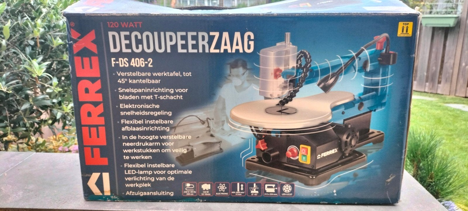 Ferrex Decoupeerzaag F-DS 406-2 - Zo goed als nieuw, Ferrex, Decoupeerzaag, Ophalen of Verzenden, Zo goed als nieuw