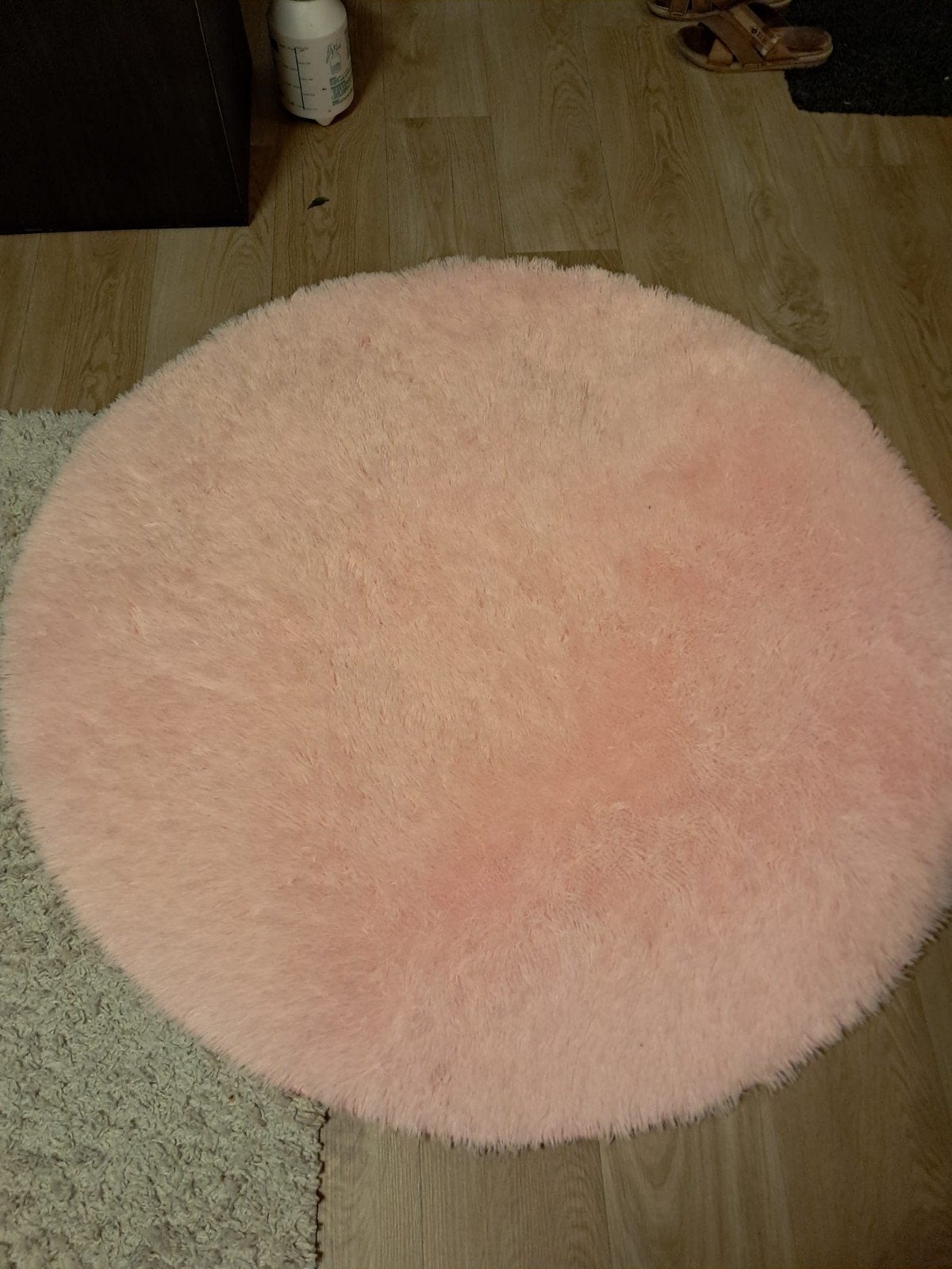 zgan pluche vloerkleed roze!, Ophalen, Zo goed als nieuw, Rechthoekig, 125 cm of meer