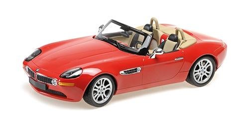 BMW Z8 Roadster uit 2000 in Rood van Minichamps 1:18, Hobby en Vrije tijd, Modelauto's | 1:18, Minichamps, Auto, Nieuw, Ophalen of Verzenden
