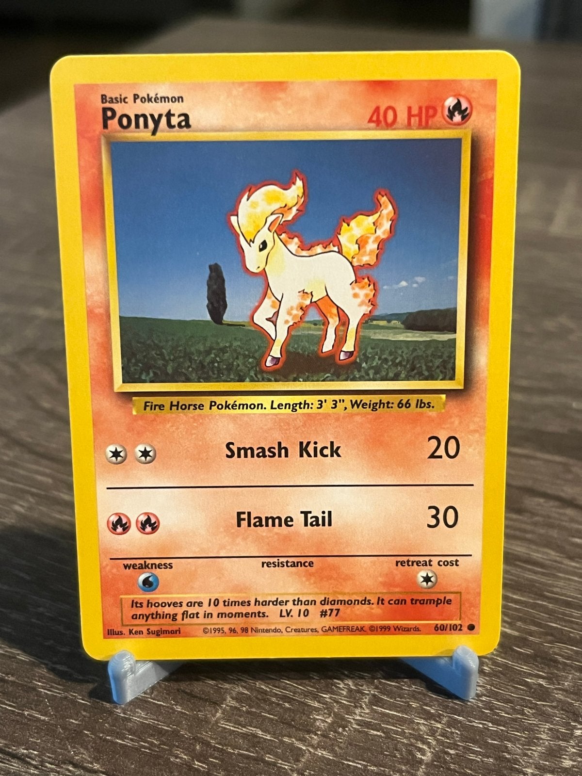 Ponyta (60/102) - Base Set - EX, Ophalen of Verzenden, Zo goed als nieuw, Losse kaart