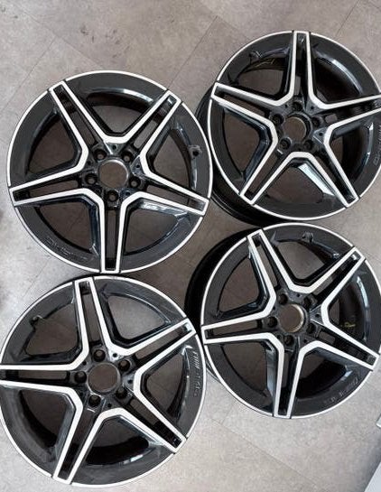 Originele Mercedes AMG 18 inch velgen W177 + Diamond grill, Ophalen, 18 inch, Gebruikt, Velg(en)
