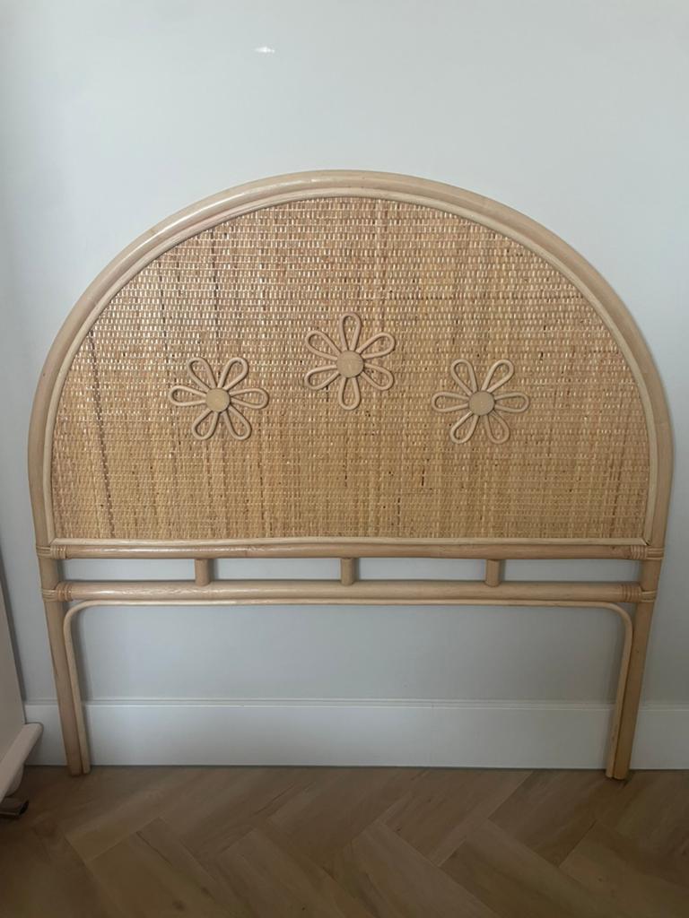 Rotan hoofdbord 1 persoons, Ophalen of Verzenden, Eenpersoons