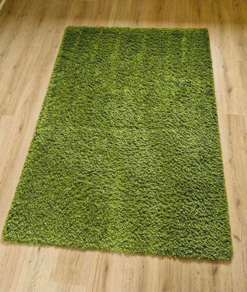 IKEA Hampen kleed groen - Hoogpolig vloerkleed, Gebruikt, 100 tot 150 cm, Ophalen of Verzenden, 150 tot 200 cm