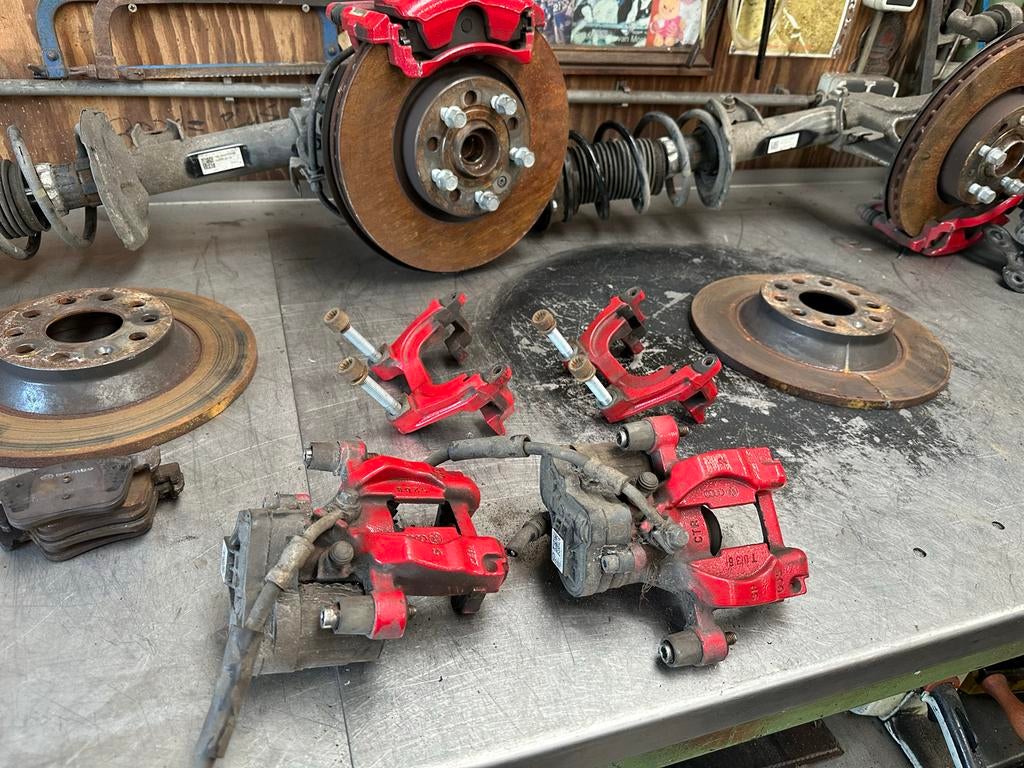Complete voorpoot golf 7 gtd elektrische achterremmen, Ophalen, Gebruikt, Audi