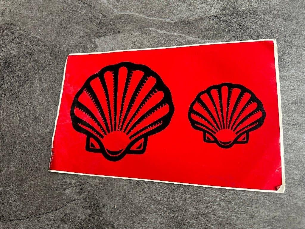 Fraaie oude SHELL sticker 32,3 x 19,2 cm., Verzamelen, Merken en Reclamevoorwerpen, Gebruikt, Overige typen, Ophalen of Verzenden