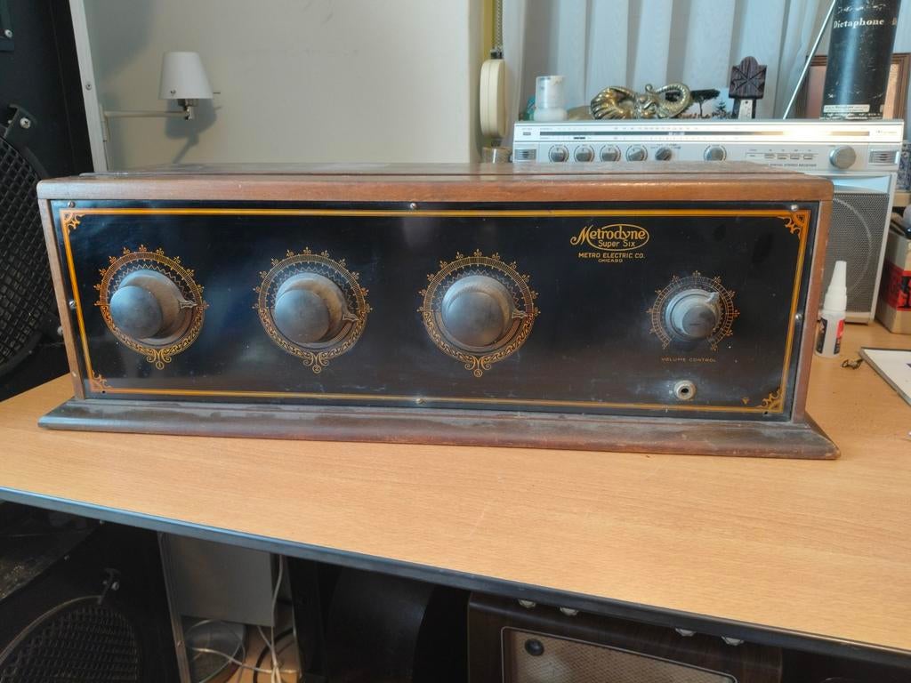 Antieke Metrodyne Super Six Radio - Slooptoestel, Ophalen