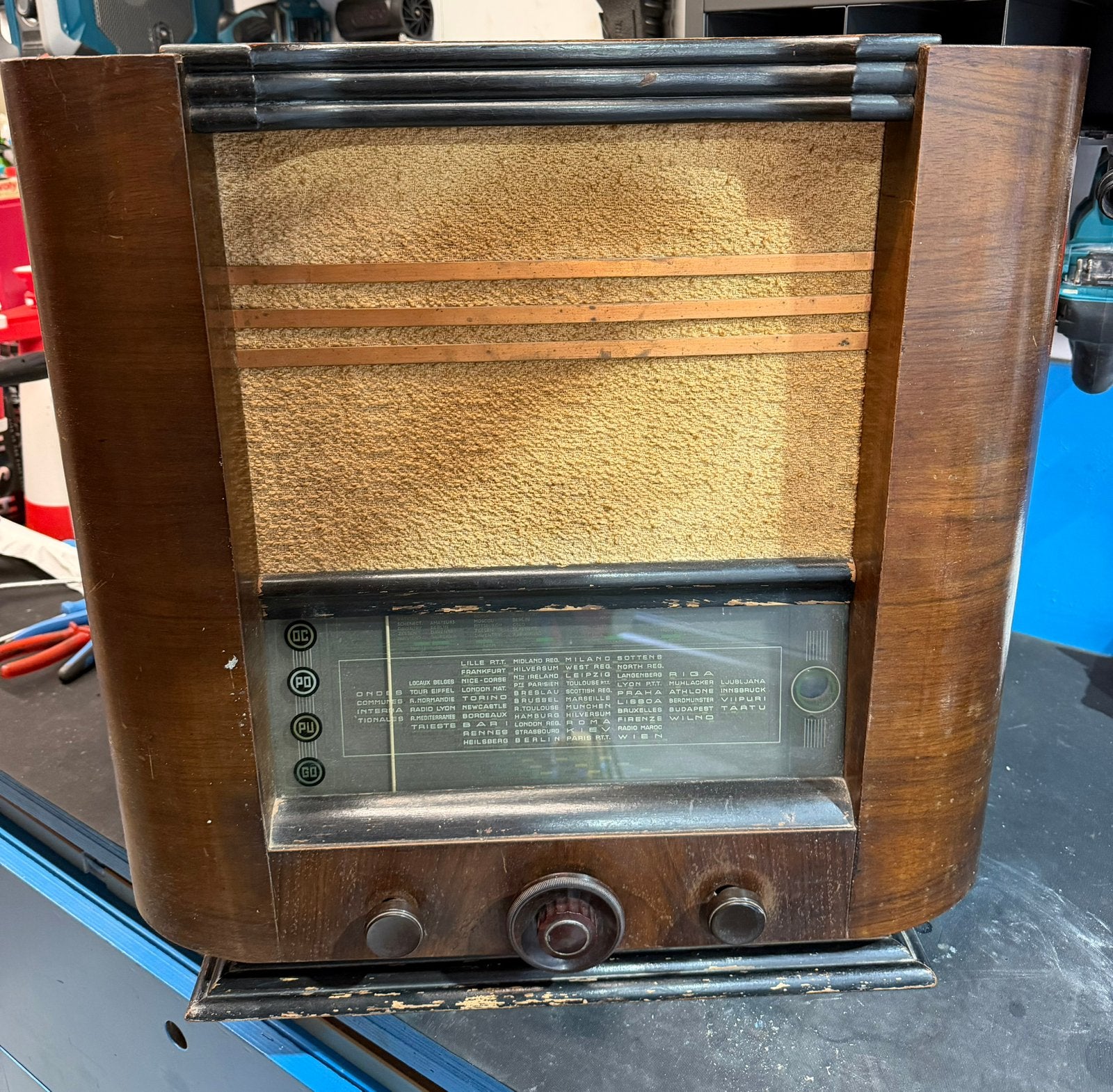 Jaren 30 buizen radio vintage antiek, Antiek en Kunst, Ophalen of Verzenden
