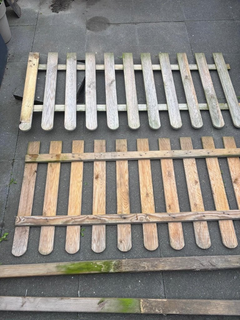 Tuinhek, Tuin en Terras, Ophalen, Gebruikt, Hout, Tuinhek
