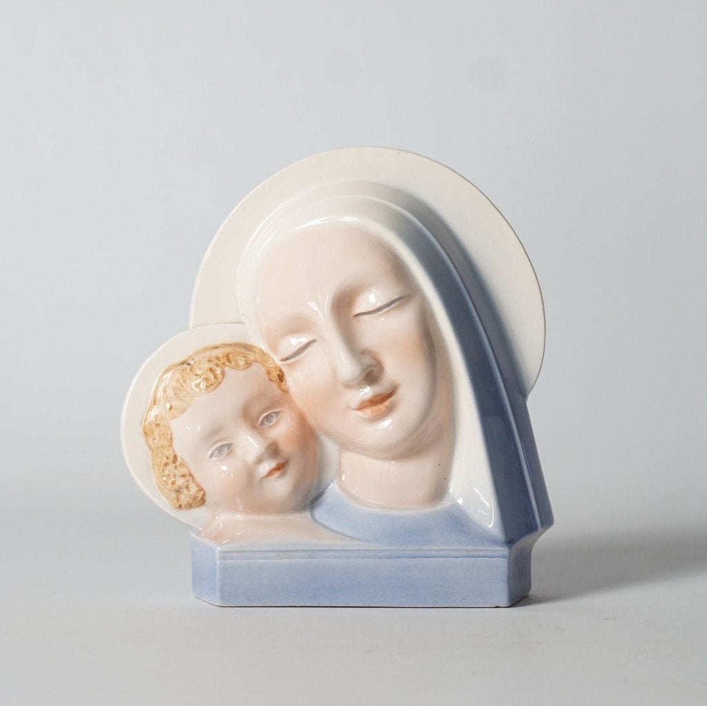 Art deco Madonna met kind, Verzenden