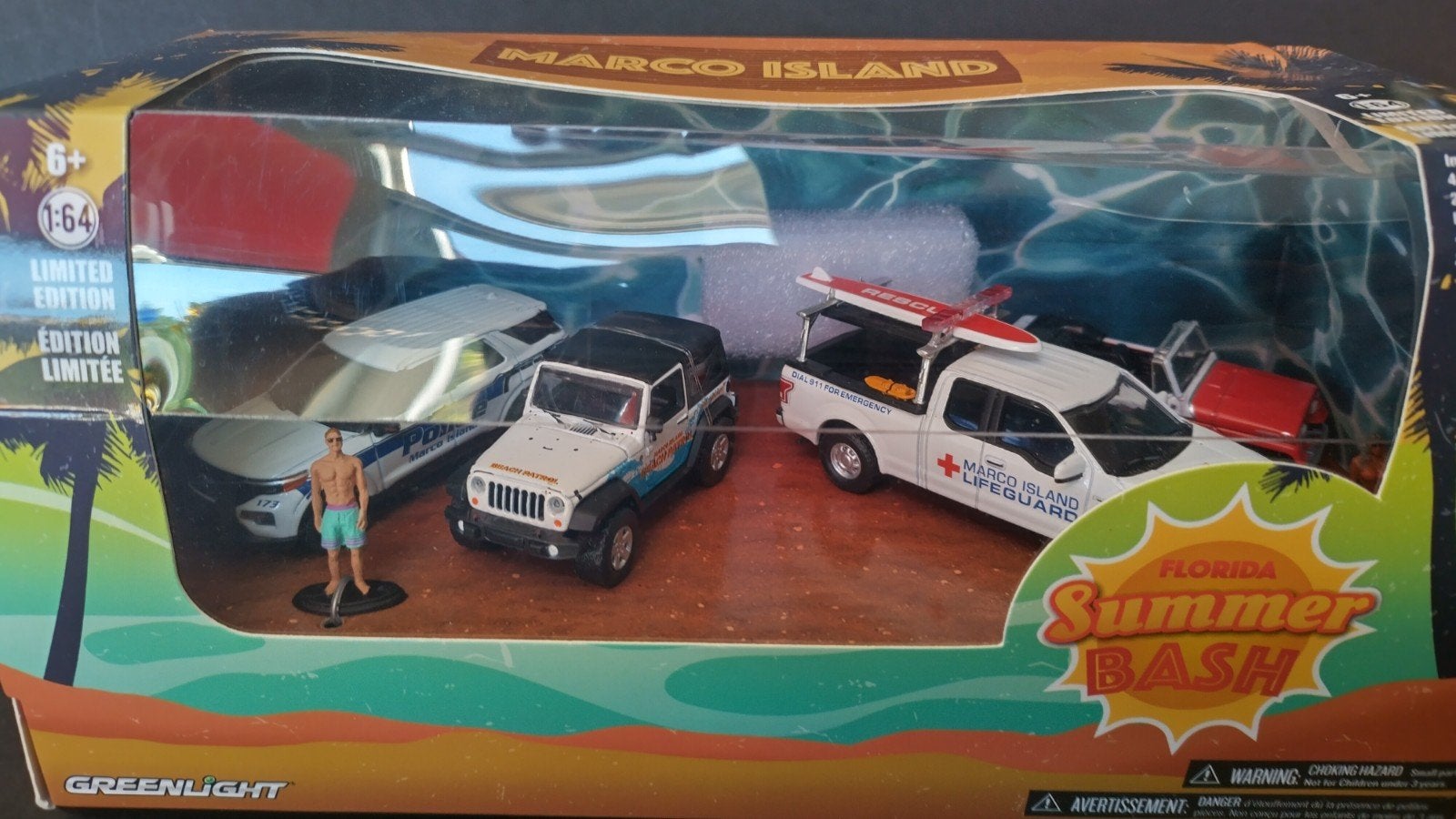 Jeep Wrangler Jeepster Ford Police 1:64 Greenlight Marco Pol, Auto, Verzenden, Nieuw, M