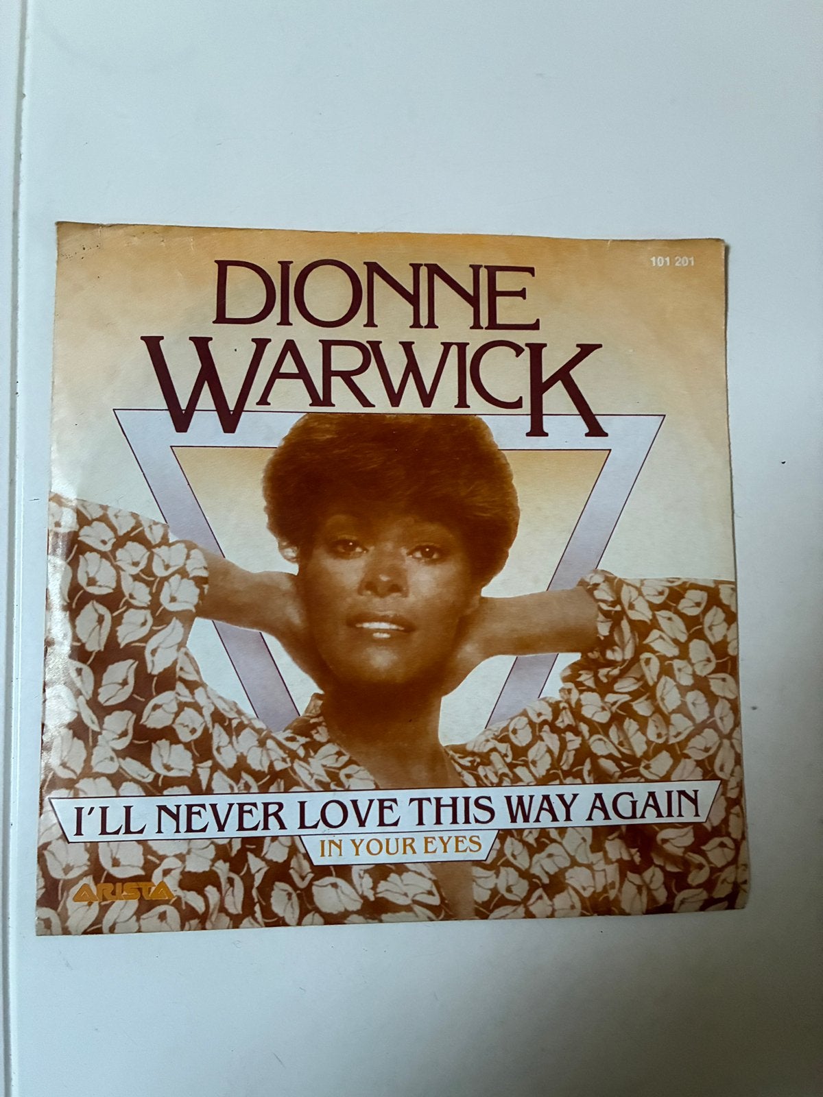 Dionne Warwick - I’ll never love this way again single 45”, 1960 tot 1980, Overige formaten, Ophalen of Verzenden, Zo goed als nieuw