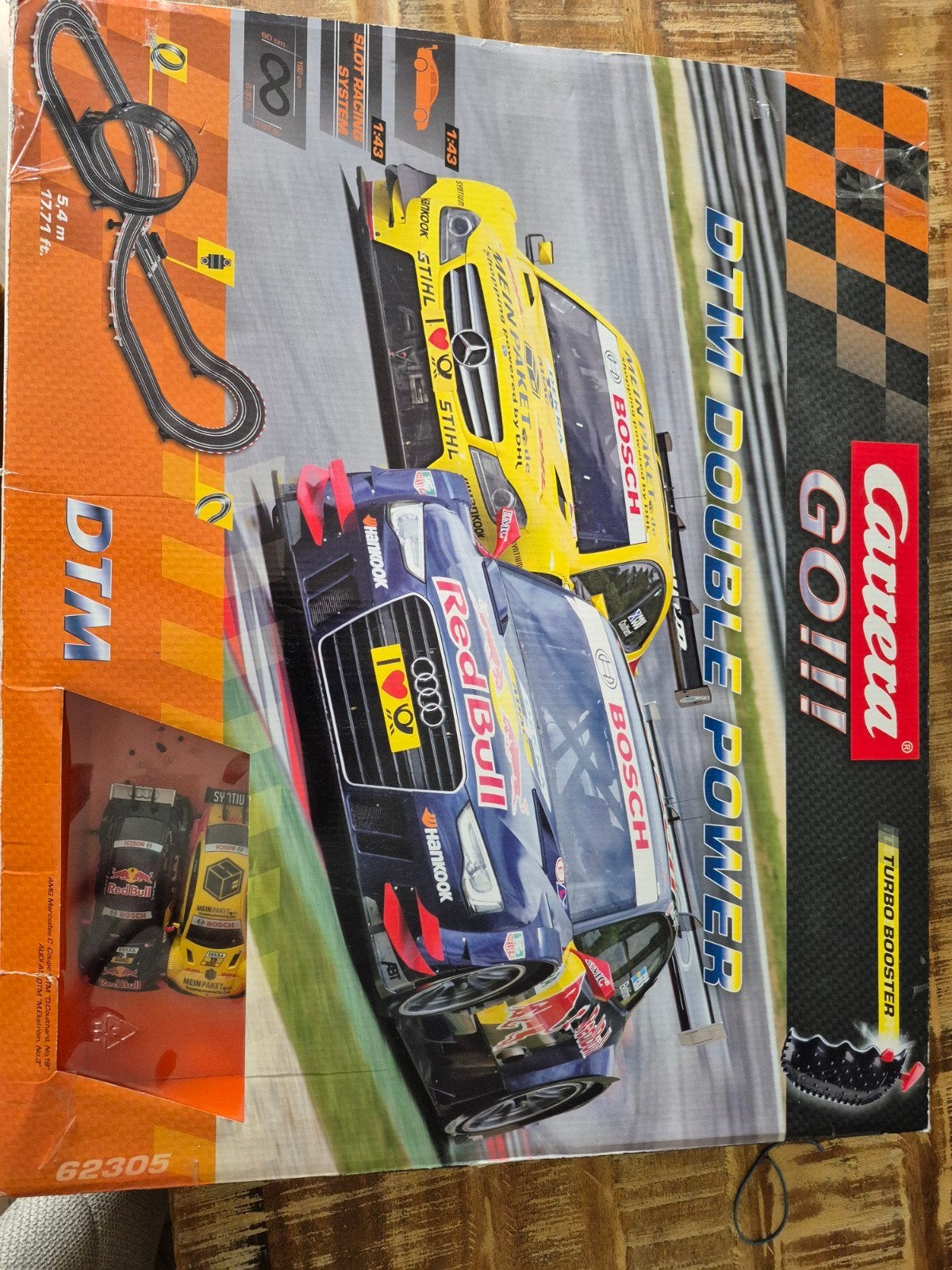 Carrera Go DTM Double Power Racebaan 5,4 meter, Kinderen en Baby's, Speelgoed | Racebanen, Ophalen of Verzenden