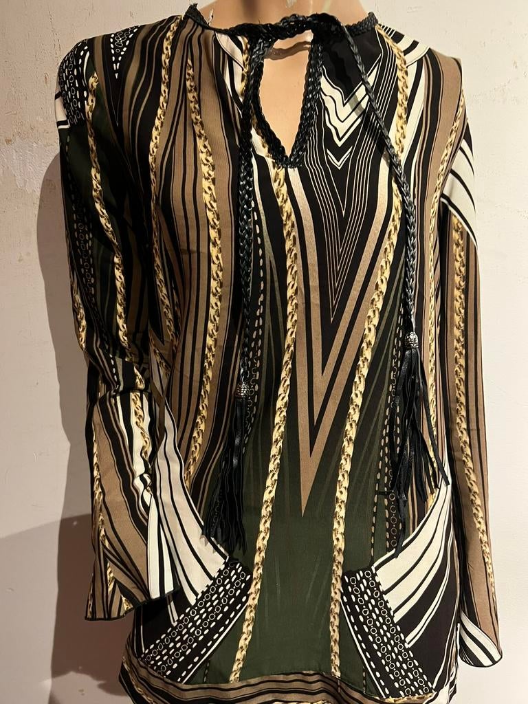 Jef Galliano blouse maat 2 S origineel zgan, Galliano, Ophalen of Verzenden, Zo goed als nieuw, V