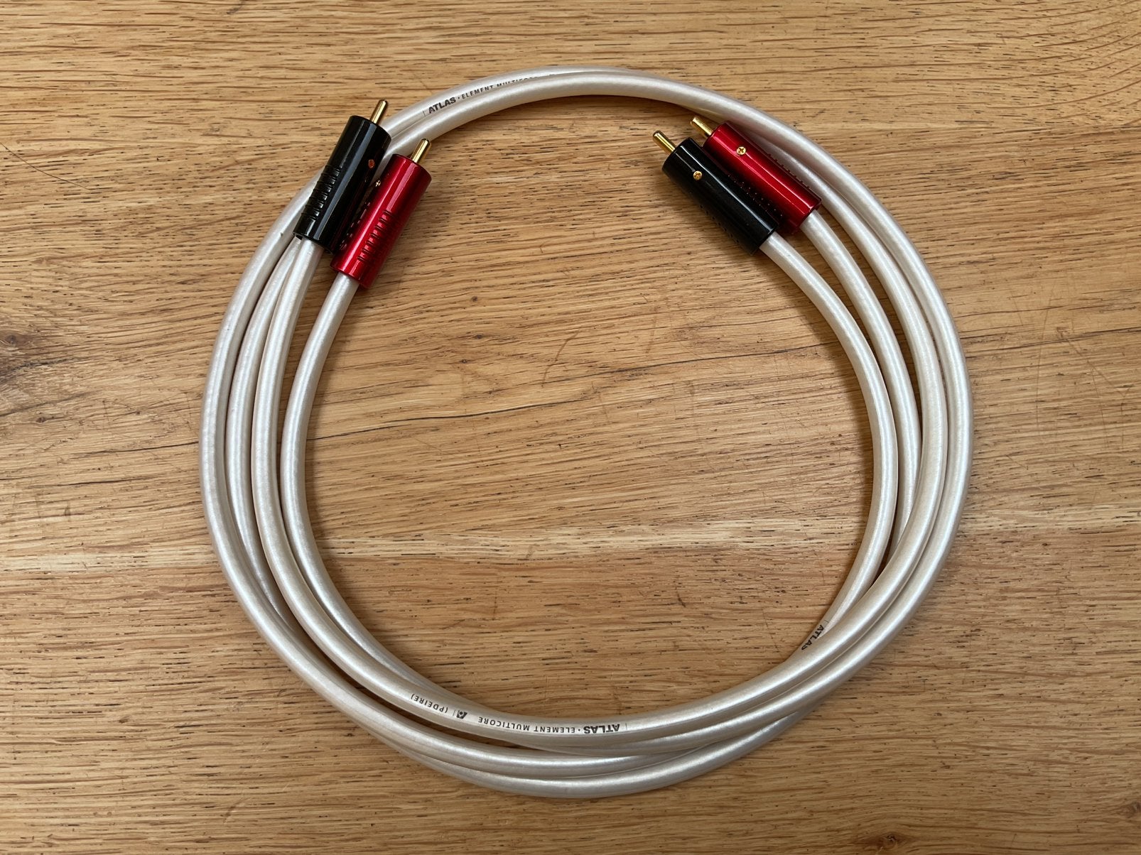 Atlas Element Multicore stereo rca interlink 100cm, Ophalen of Verzenden, Gebruikt, Minder dan 2 meter, Interlink-kabel