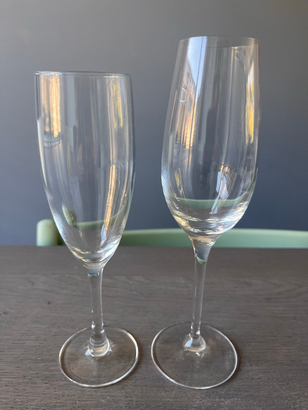 Set van 2 elegante champagneglazen, Ophalen