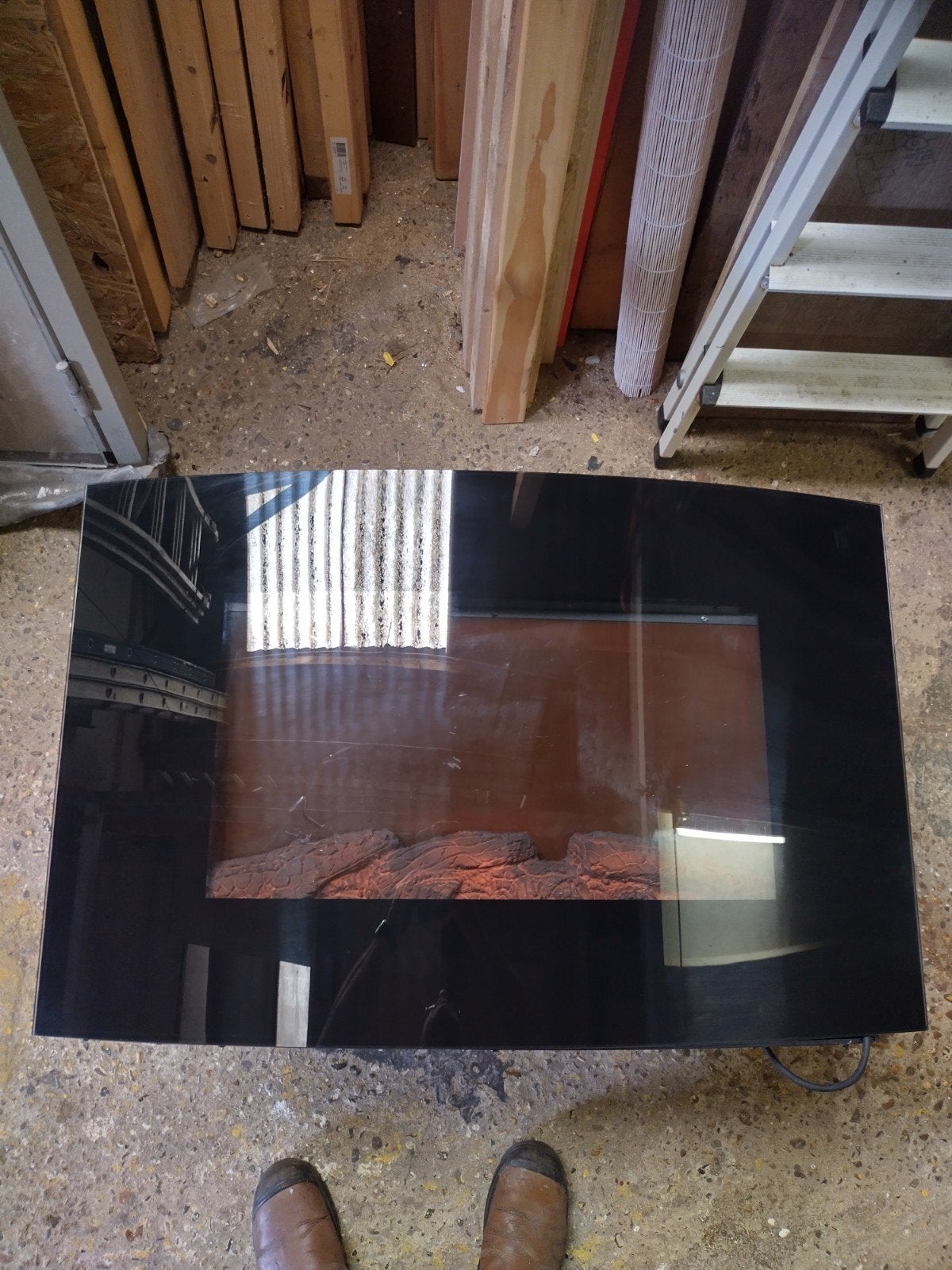 Te koop Eurom Valencia Elektrische sier Haard - 2000W., Ophalen of Verzenden, Gebruikt, Hangende haard, Elektrische haard