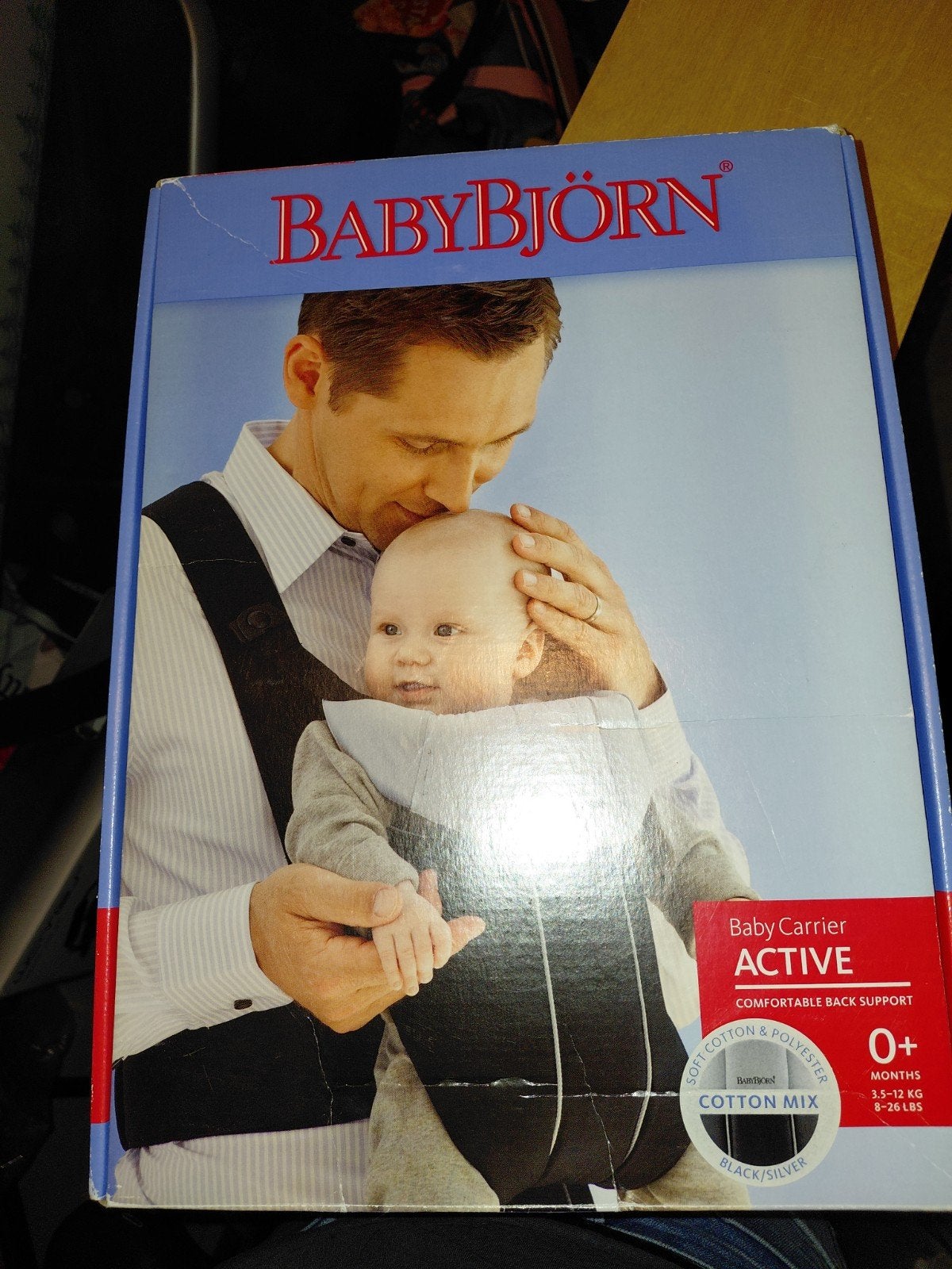 Baby Björn Draagzak Active - Gebruikt, in originele doos, Ophalen, Gebruikt, Draagzak, Baby Björn