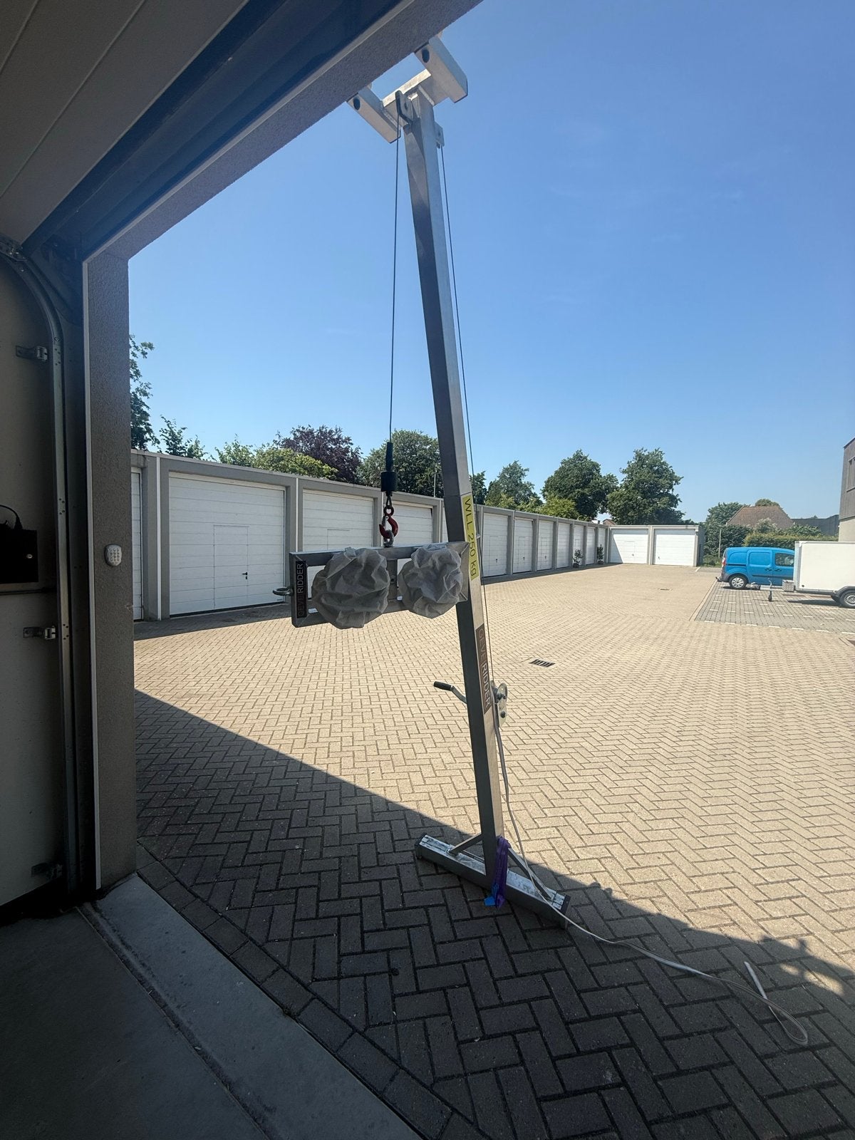 Gevelridder Type GRG-S voor zware ramen begane grond, Zakelijke goederen, Machines en Bouw | Liften, Steigers en Ladders, Ophalen