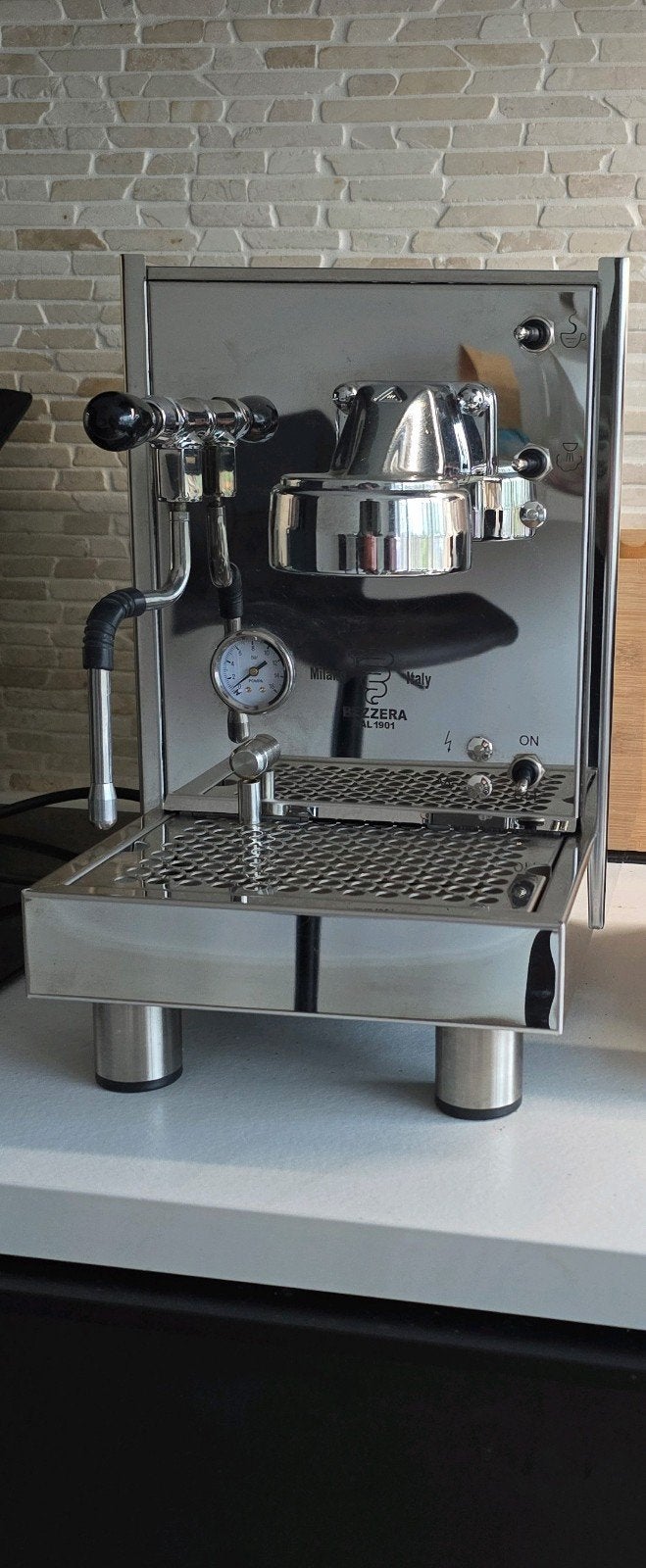 Bezerra BZ09 Espressomachine (2022) – Zeer compleet, 10 kopjes of meer, Ophalen, Espresso apparaat, Stoompijpje