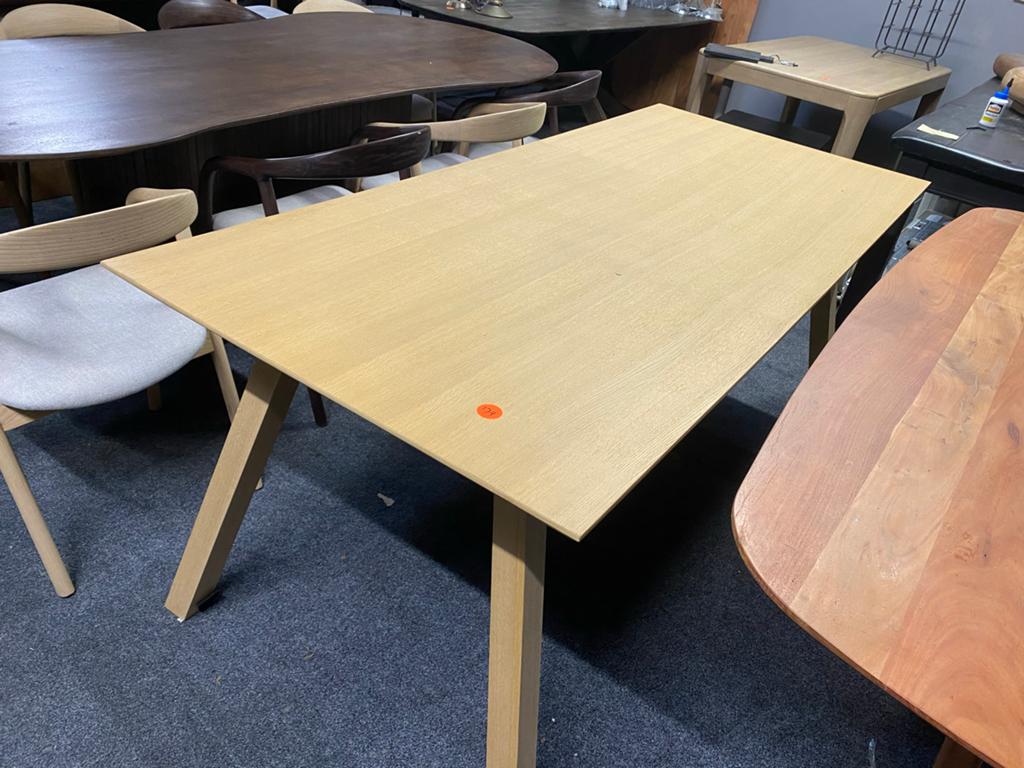 Tafel blank eiken 200x90 bkeuze, Ophalen, 50 tot 100 cm, Rechthoekig, Nieuw