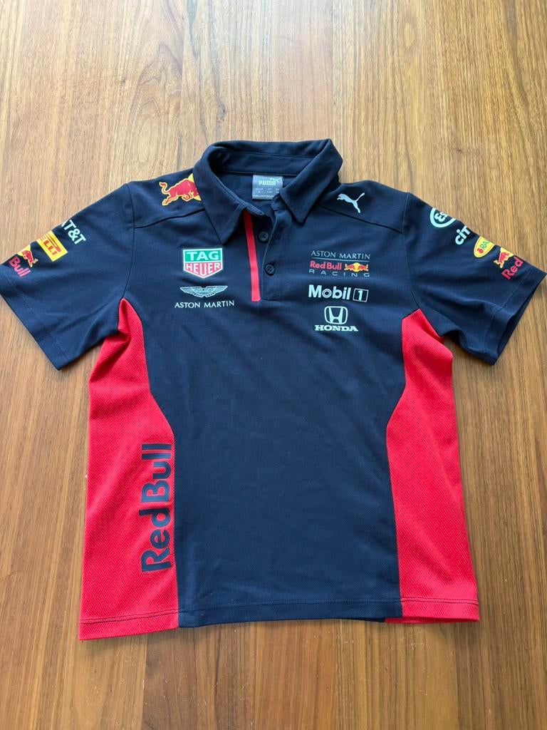 Max Verstappen Redbull kinder polo t-shirt, Ophalen of Verzenden, Zo goed als nieuw, Jongen of Meisje, Shirt of Longsleeve