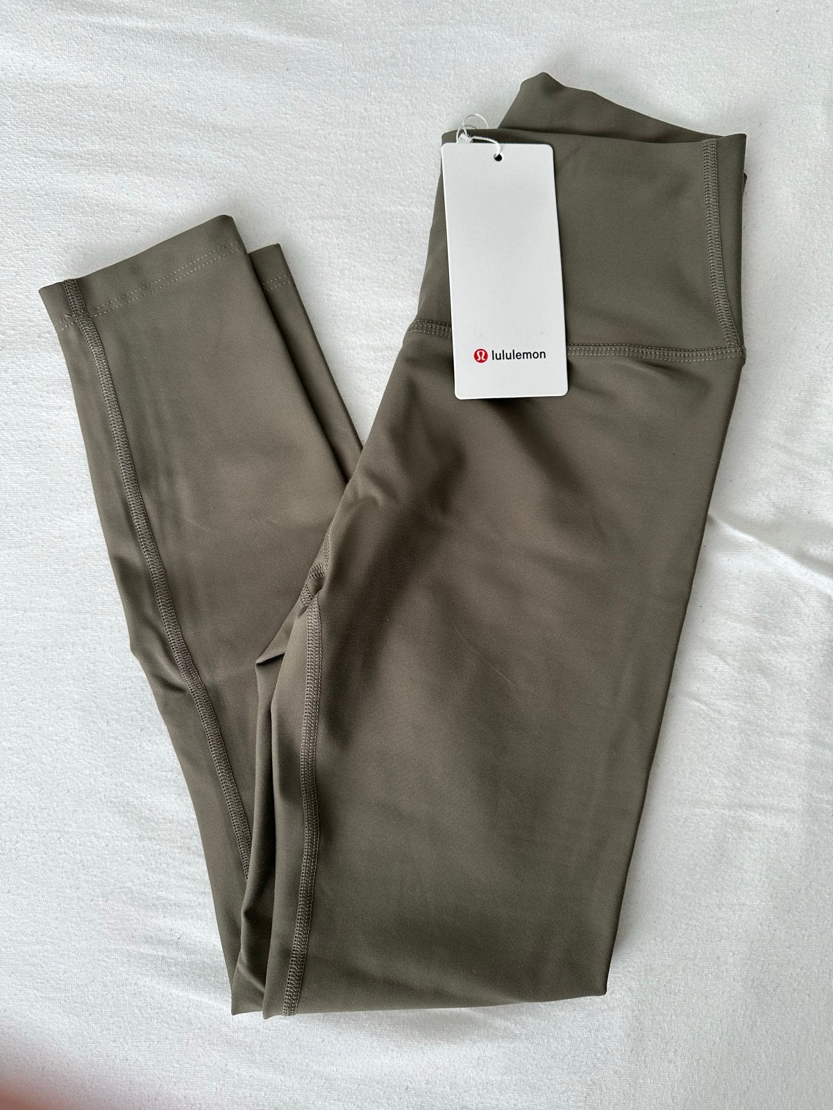 Lululemon Align HR Pant 25" - Khaki Legging, Ophalen of Verzenden, Nieuw, Groen