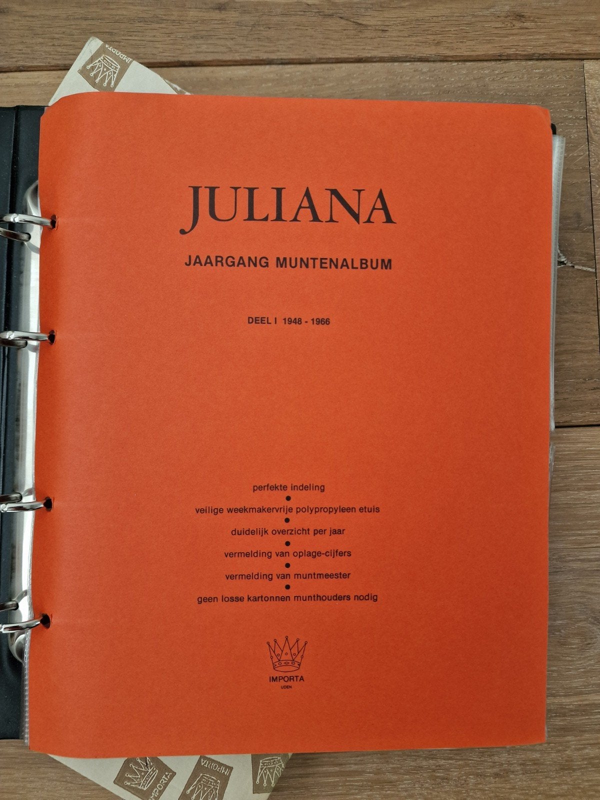Juliana Jaargang Muntenalbum (Deel I & II) met munten, Ophalen, Koningin Juliana, Overige waardes, Setje