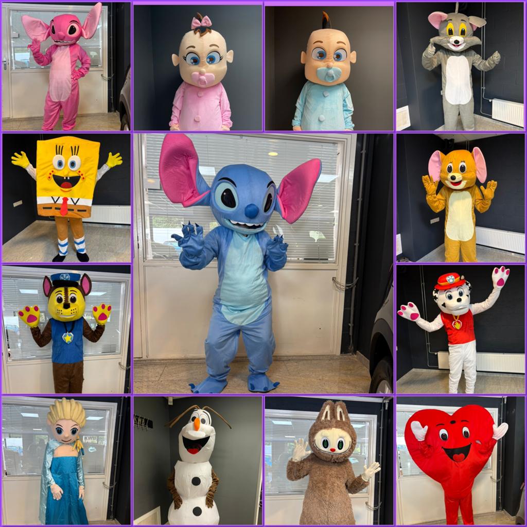 Mascotte pakken te huur bumba frozen spongebob pikachu baby, Ophalen, Gebruikt, Verjaardag
