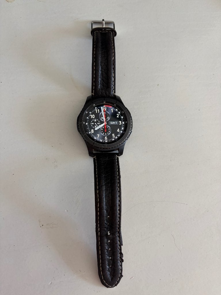 Samsung Gear S3 Frontier, Gebruikt, Zwart, Ophalen of Verzenden, Samsung
