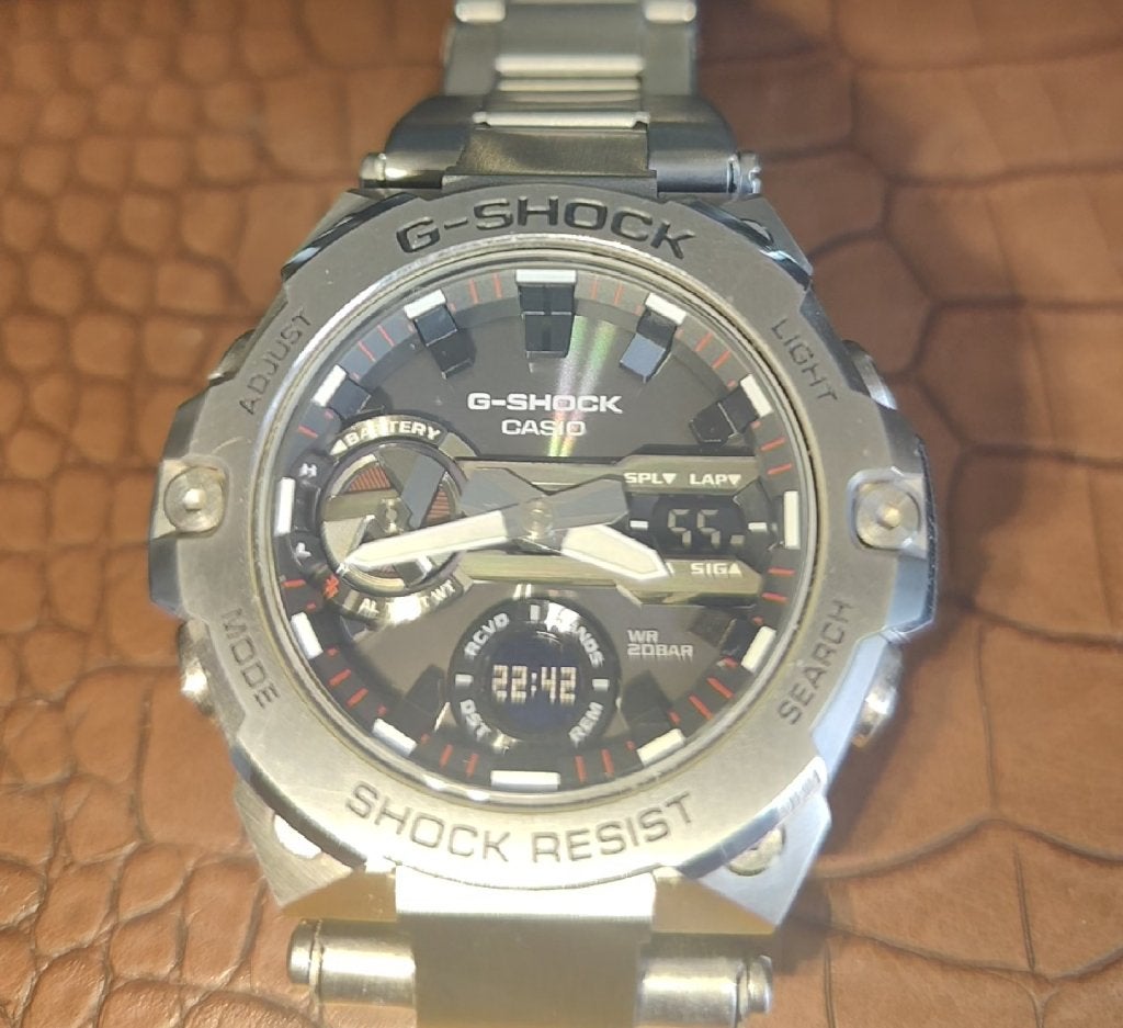 Casio G-Shock G-Steel GST-B400-1AJF - Zo goed als nieuw, Staal, Polshorloge, Ophalen of Verzenden, Zo goed als nieuw