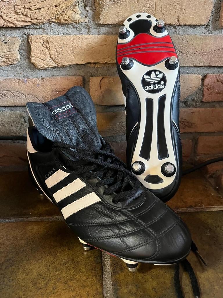 Nieuve Adidas Kaiser 5 Voetbalschoenen - Klassiek Zwart/Wit, Ophalen
