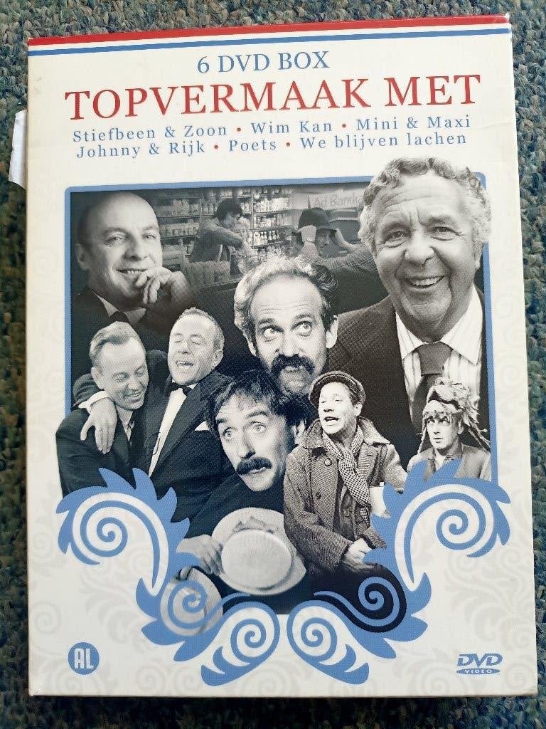 Topvermaak Met - 6 DVD Box (Poets, Wim Kan, Mini & Maxi.), Alle leeftijden, Ophalen of Verzenden, Zo goed als nieuw, Komedie