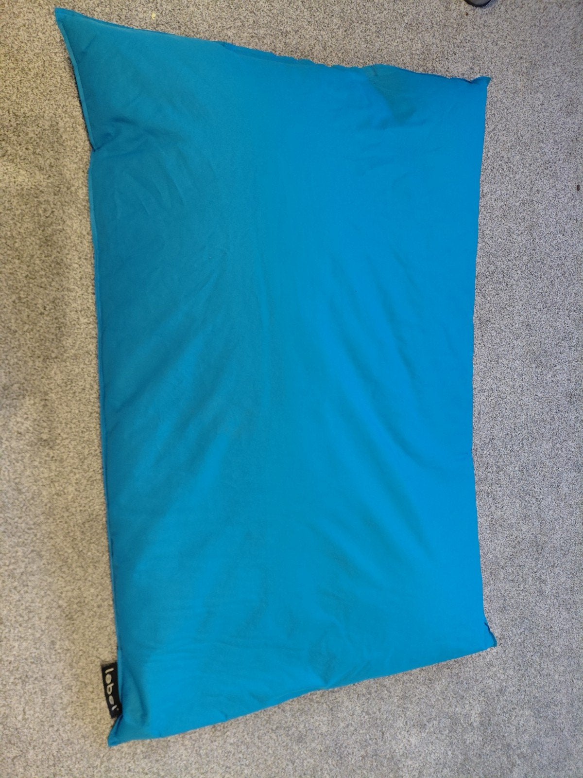 Zitzak blauw Lebel 100x150, Ophalen, Zo goed als nieuw, Blauw, Zitzak