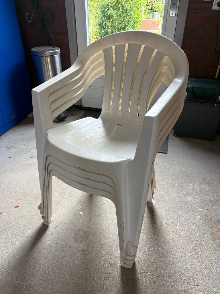 Tuinstoelen, Tuin en Terras, Ophalen, Gebruikt, Kunststof, Stapelbaar
