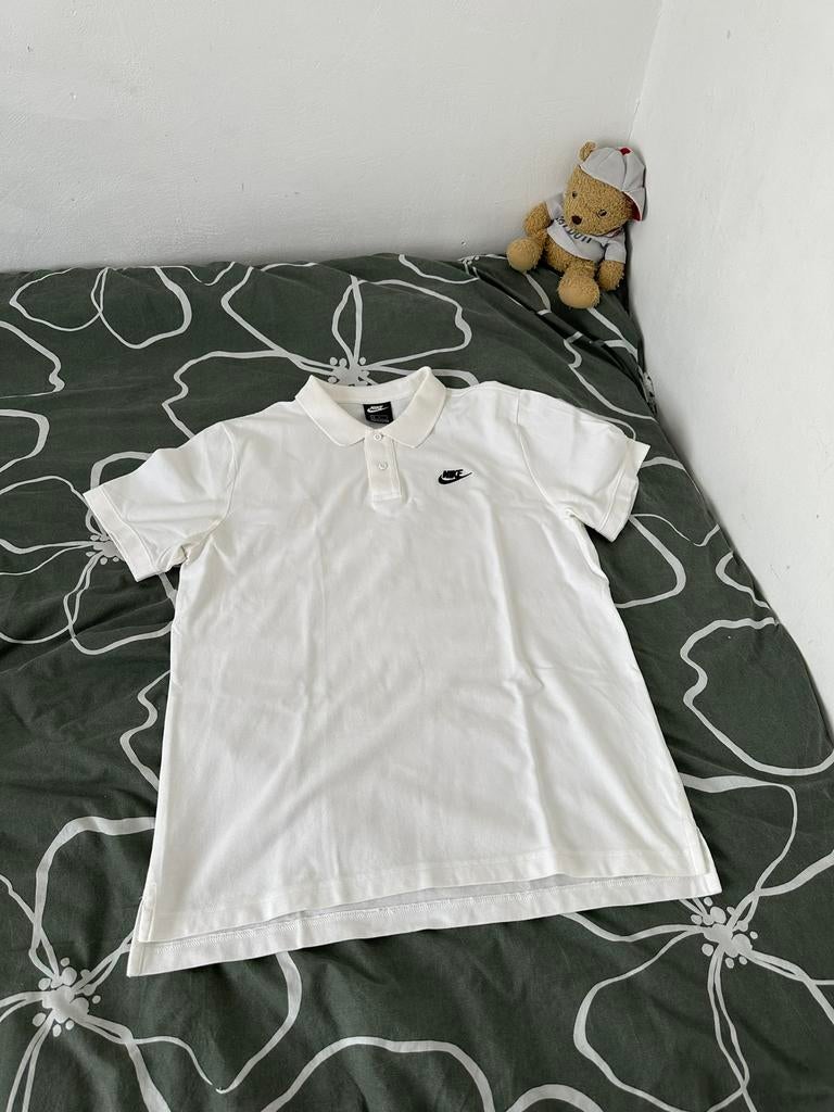 Mooi Nike poloshirt, Ophalen of Verzenden, Zo goed als nieuw, Maat 52/54 (L), Wit