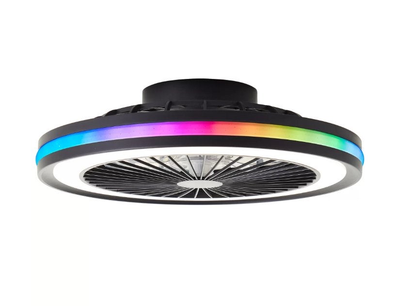 Brijant plafondventilator met verlichting, Ophalen of Verzenden, Zo goed als nieuw, Plafondventilator