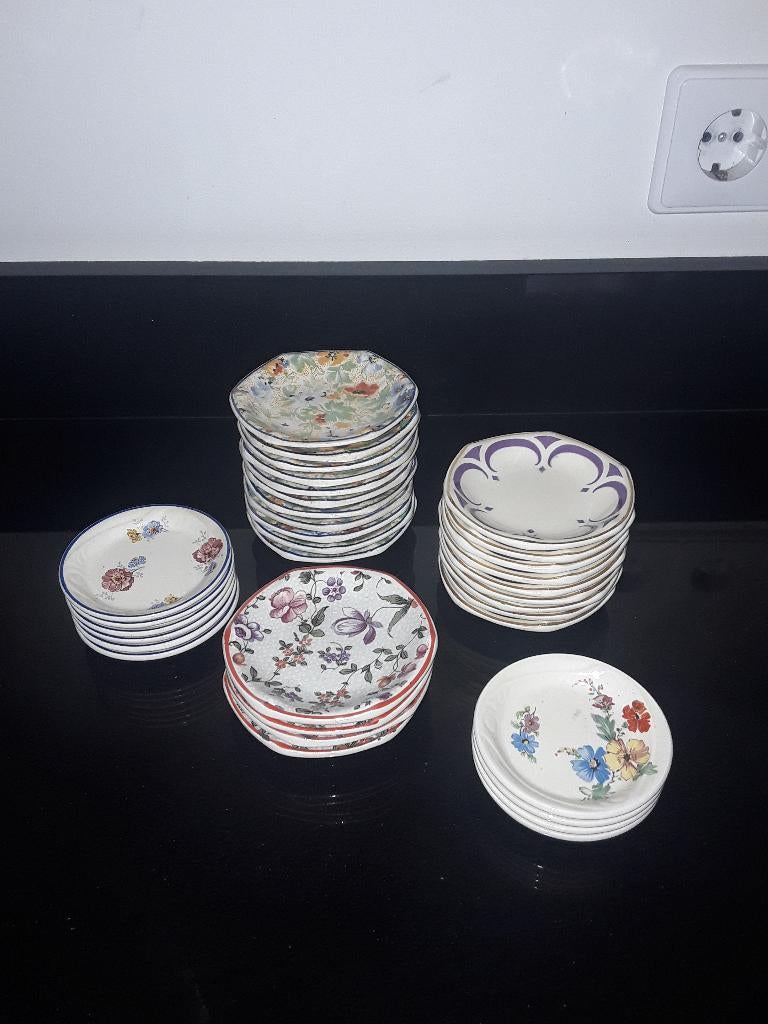 Sc Maestricht petit four bordjes mille fleur&ander decor, Verzenden